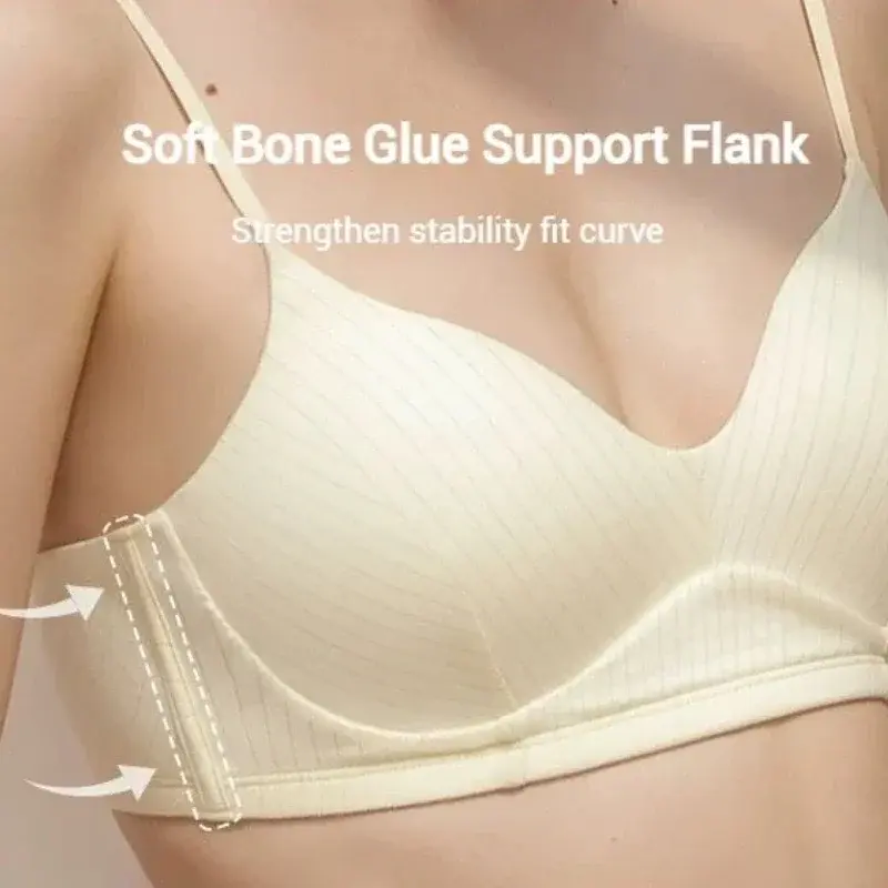 Women Seamless Bra Sexy No Wire Push Up Underwear Girls Summer Breathable Thin Bras Female's Bra Breathable Gathered Lingerie