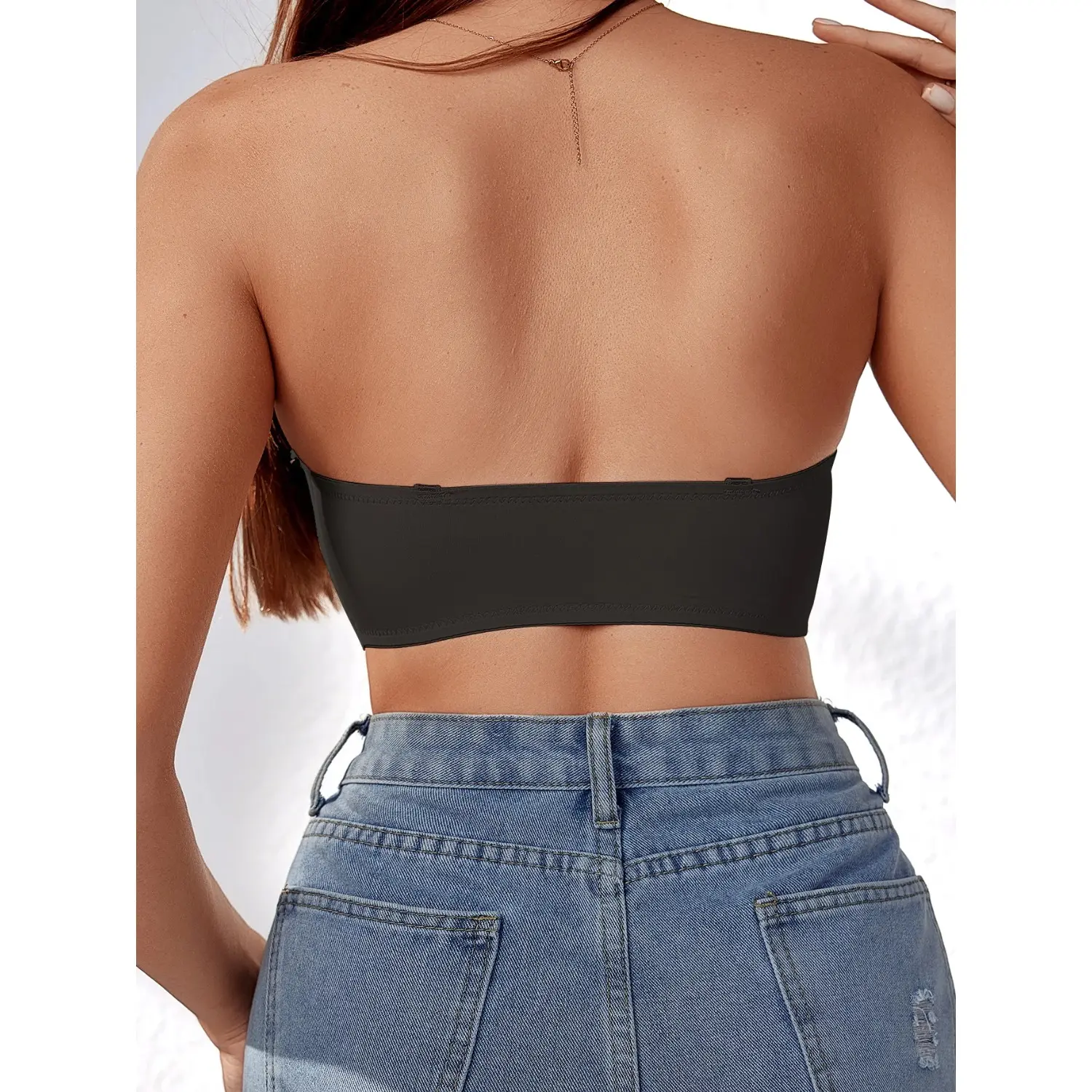 Invisible Strapless Bra For Women Wireless Push Up Non Slip Wedding Brassiere Big Breasts Underwear Sexy Lingerie