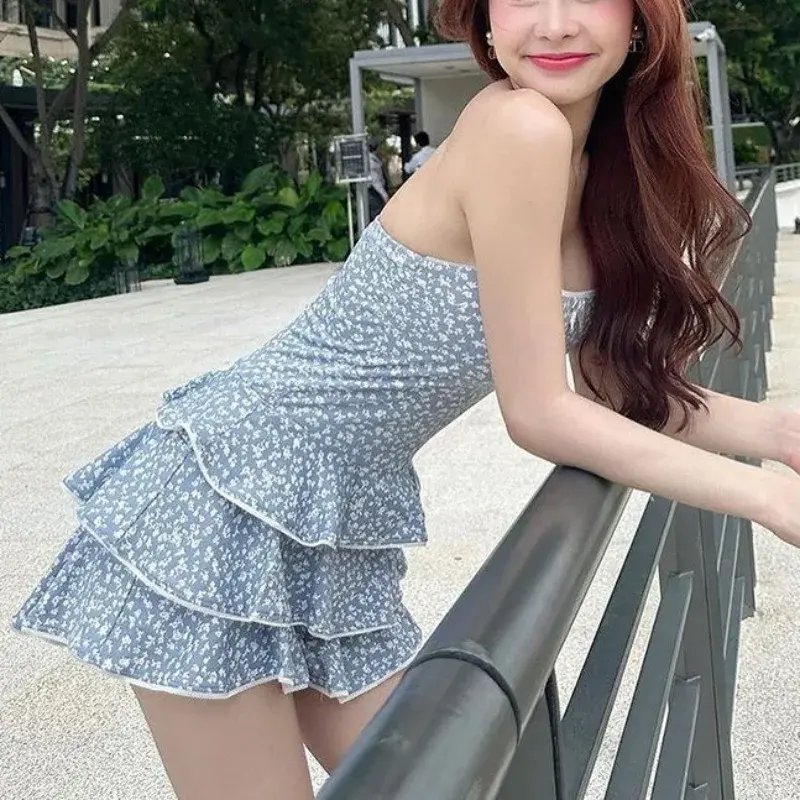Summer Sexy Sleeveless Backless Mini Dresses for Women Y2k Black Off Shoulder Bodycon Dress Elegant Bowknot Party Club Clothes