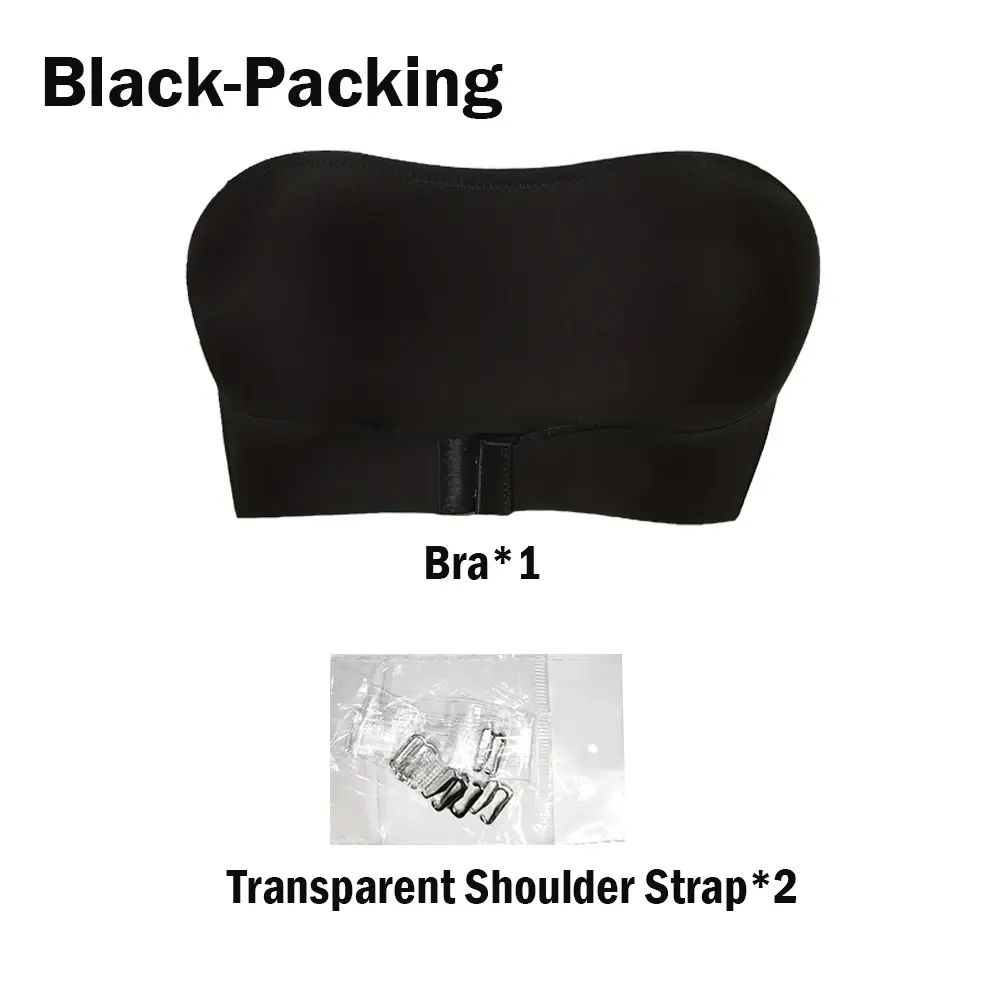 Invisible Strapless Bra For Women Wireless Push Up Non Slip Wedding Brassiere Big Breasts Underwear Sexy Lingerie