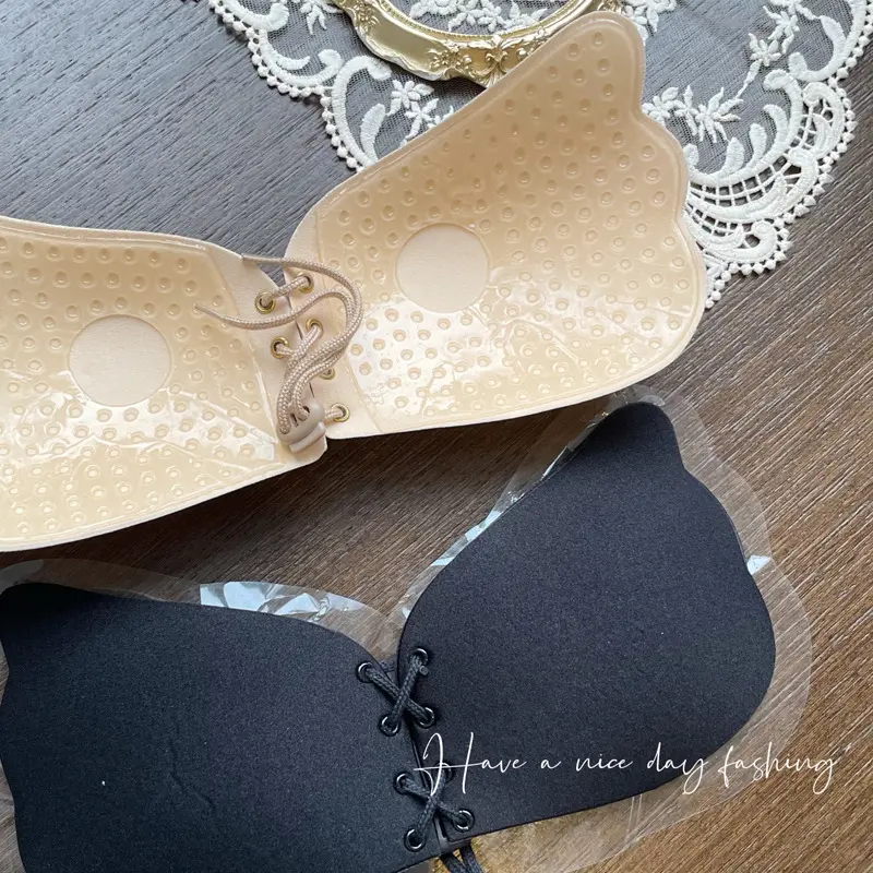 Seamless Self Adhesive Fly Bra Strapless Push Up Bra Wireless Stick On Sexy Lingerie Invisible Silicone Sexy bra For Women Girl