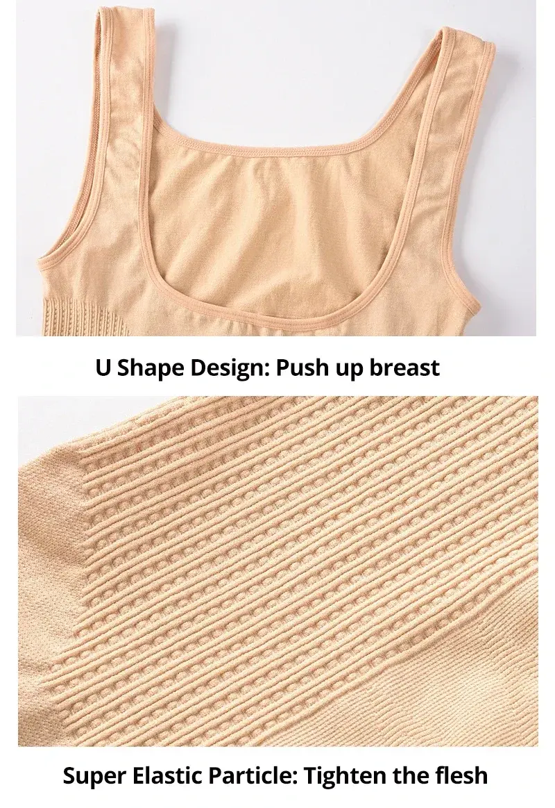 Women Slimming Vest Shaper Slimming Tummy Control Tank Top Vest Bodysuits Shapewear Tummy Waist Corset Girdle Body Shaper