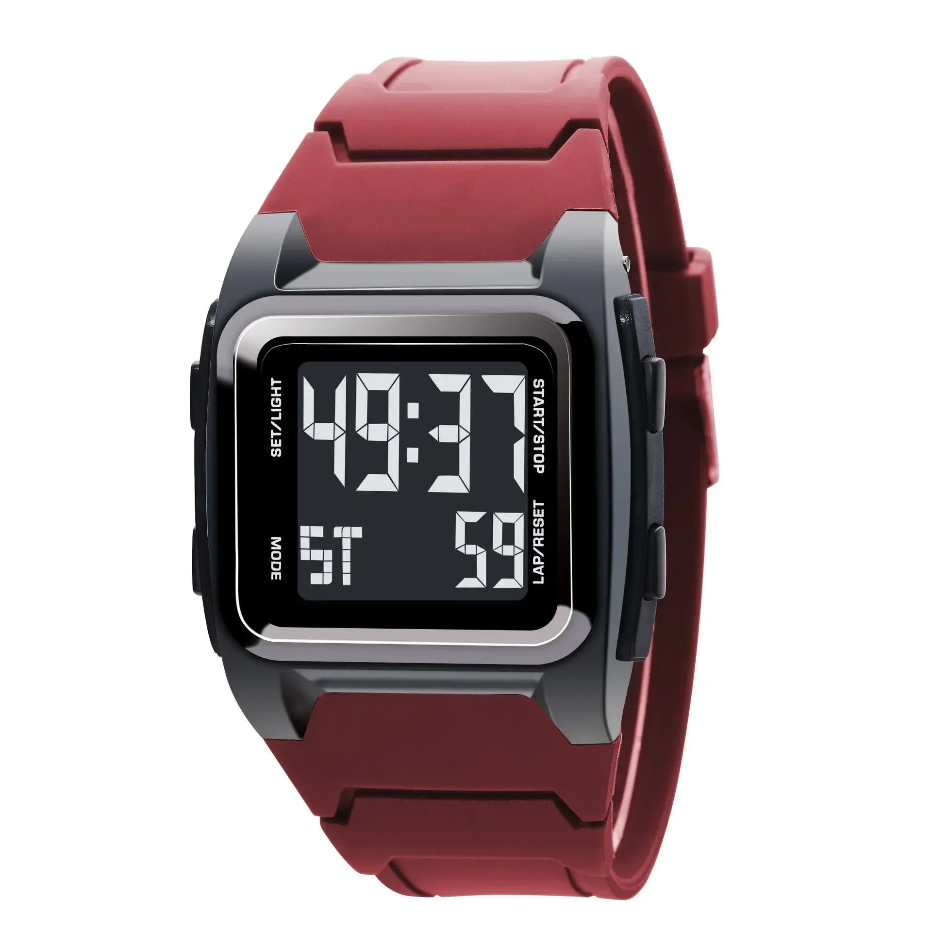 Men's Digital Watch 50M Waterproof Outdoor Sport Watch Date Multifunction Military Alarm Clock LED Wristwatch for Man Boy
