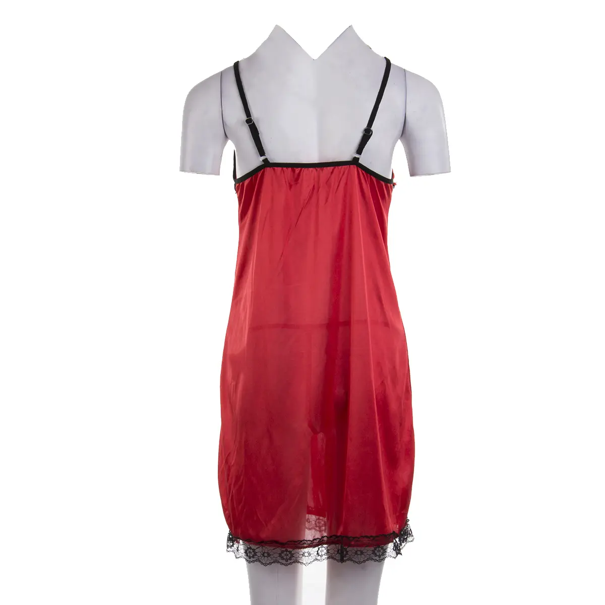 Sexy Sleepwear Women Lace Silk Satin Night Dress Sleeveless Nighties V-neck Nightgown Plus Size 2XL Nightdress Summer Nightwear