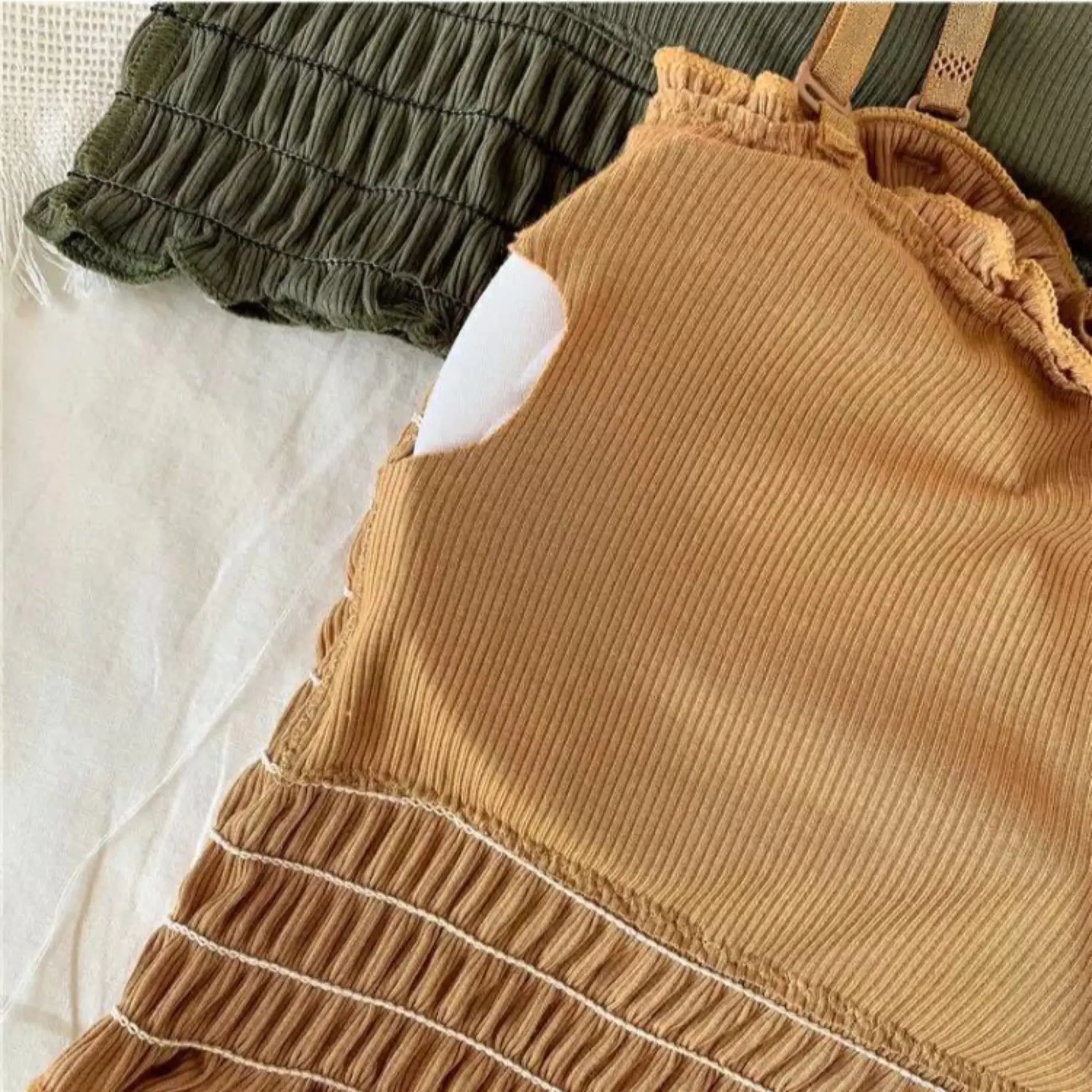 Woman Tanks Camis Wrinkles Aesthetic Cute Corset Sexy Adjustable Strap Vest Crop Female Solid Tops Girls Clothes Camisole