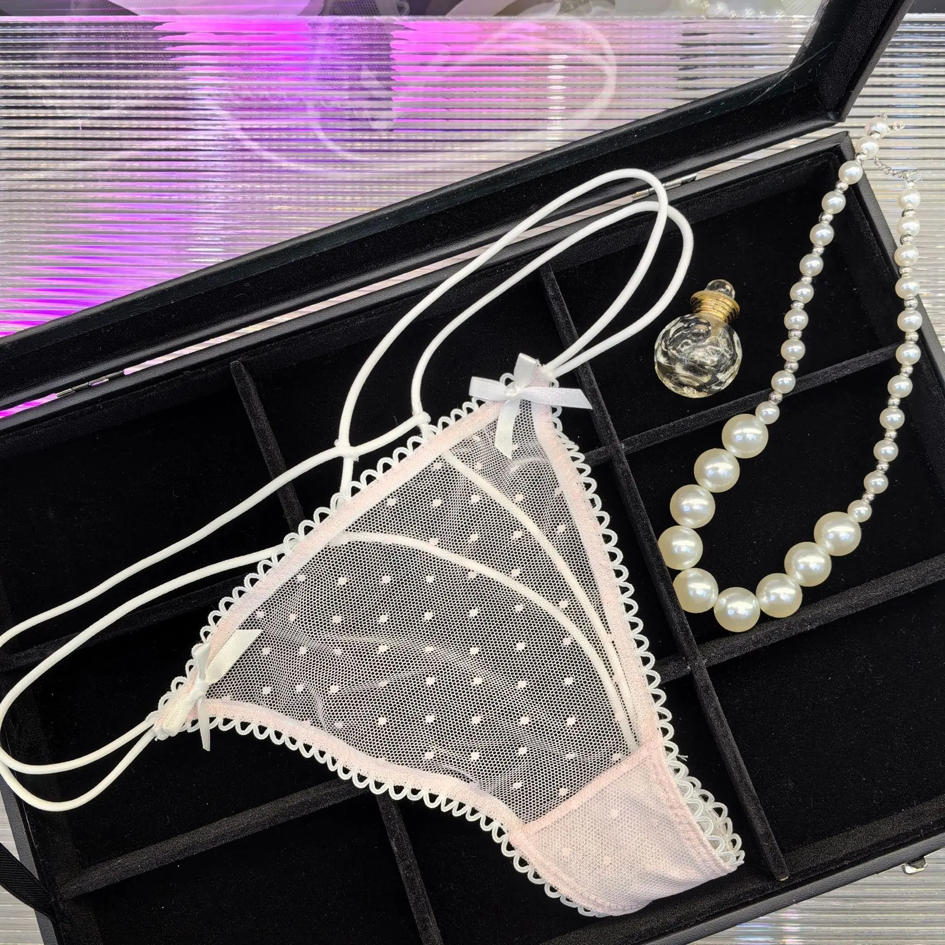Lace Girls G String Sexy Panties Women Underwear Briefs Hollow Out Thong High Quality Transparent Underpants Lingerie Intimates
