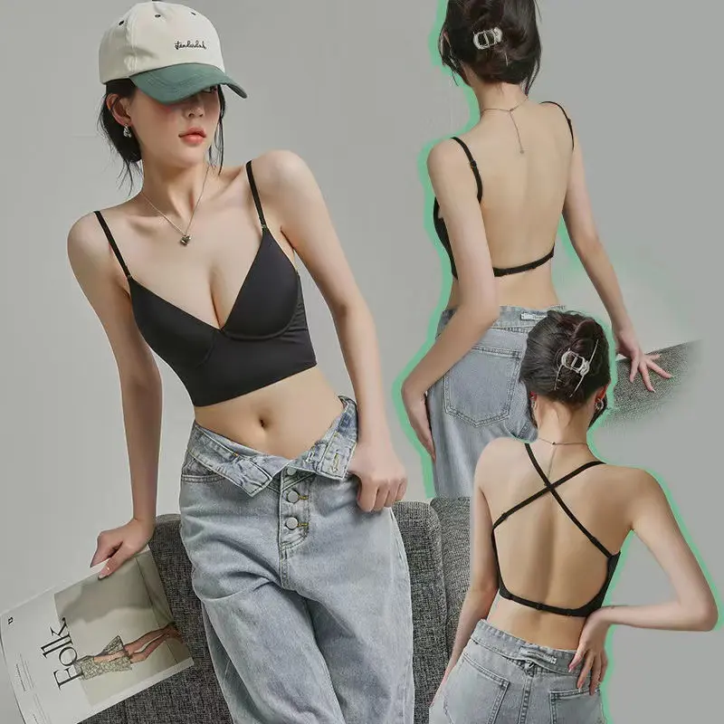 Camisole Women Slim Solid Basic Classic Simple Daily Summer Female Leisure Padded Popular Comfortable Tops College All-match New