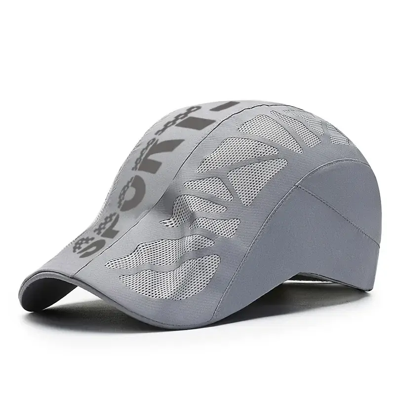 Men Visors Summer Quick Drying Waterproof Snapback Peaked Cap Women Sun Hat Letter Printing Kpop Fashion Breathable Adjustable