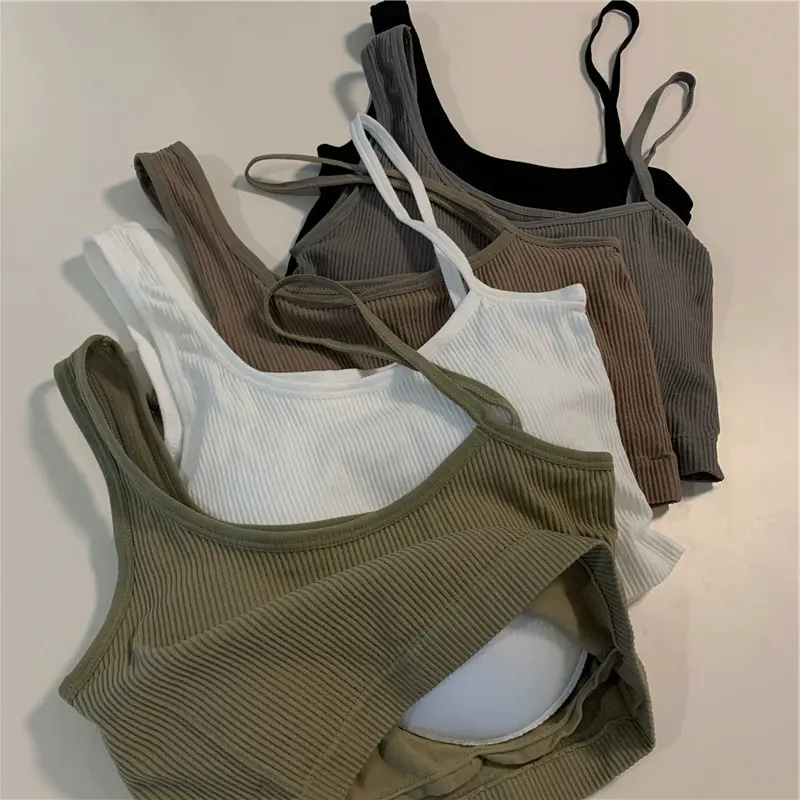 Summer Tanks Top for Women Sexy Backless Crop Top Mujer Solid Irregular Collar Camis Femme