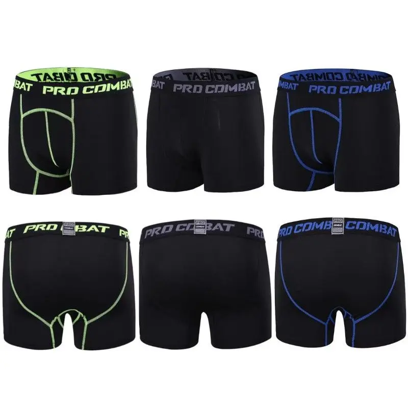 New Sports Tight Running Panties Summer Men's Quick Drying Boxer Workout Shorts Boxers Breathable Anti-Abrasion Legs