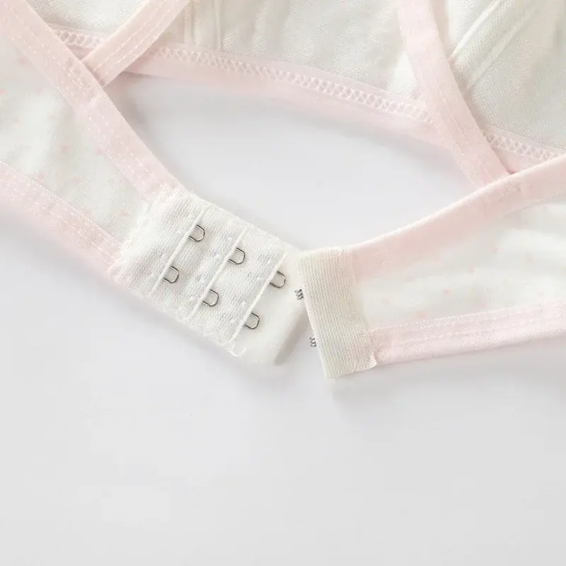 Girls Cotton Without Steel Ring Wrapped Chest Vest Comfort Bra Underwear Sports Puberty Underwear Bra 8-14Year
