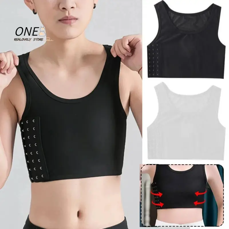 Women Front Closure Post Surgery Compression Everyday Bras for Mastectomy Support with Adjustable Straps Wirefree