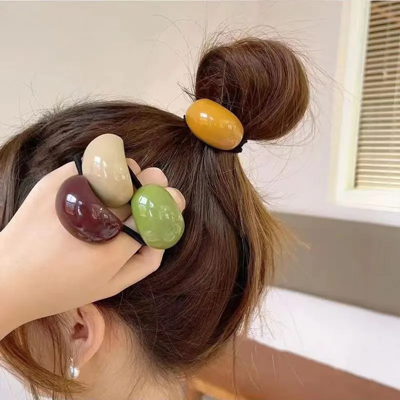 Korean Fashion Elastic Hair Bands Hair Accessories Headwear Ponytail Holder Scrunchie for Women Girls New