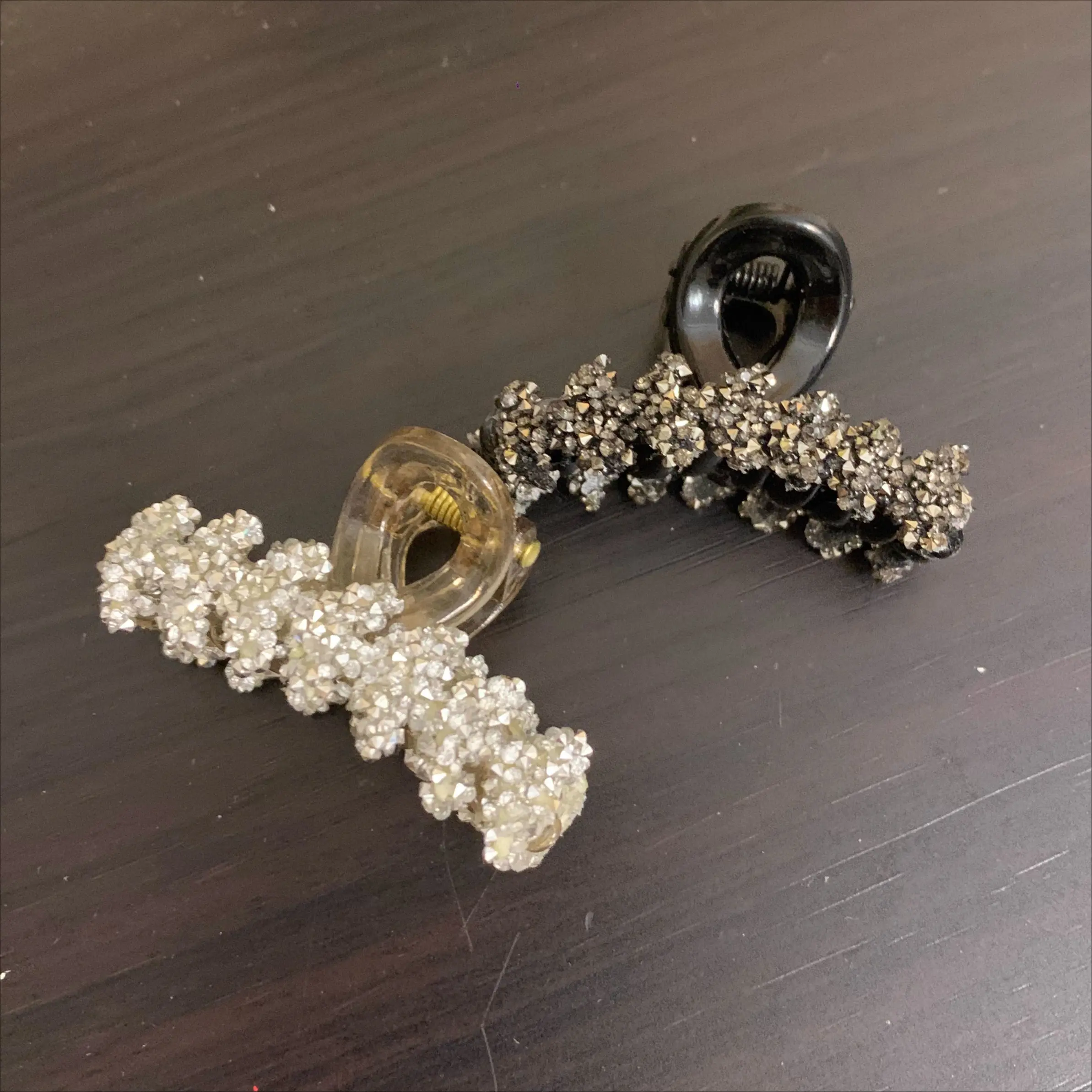 Glitter Shiny Small Grab Clip Women Girl Hair Side Clip Forehead Bang Princess Small Hair Claw Clamp Hair Clip Styling Headdress