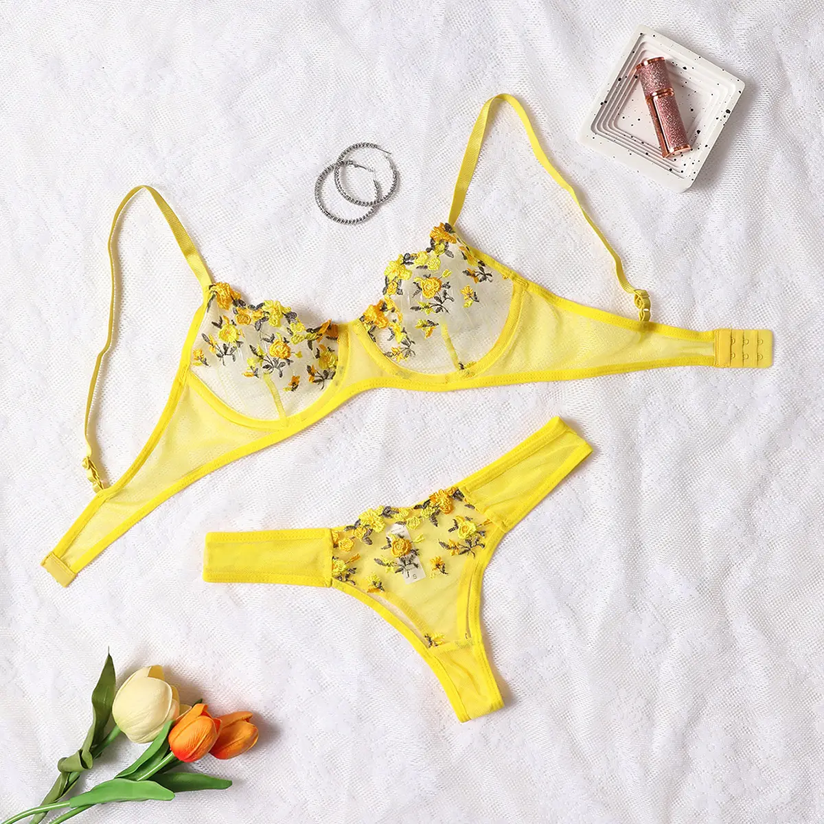 Sling Erotic Lingerie Adult Sexy Clothing Transparent Lace Sexy Open Bra Push-up Bras See Through  Baby Doll Two Piece Set