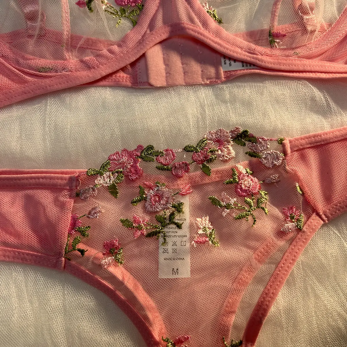Floral Ropa Intima De Mujer Lenceria Women Lingerie Set Sexy Exotic See Through Bra And Panty Sets Embroidery Tangas Briefs Sets