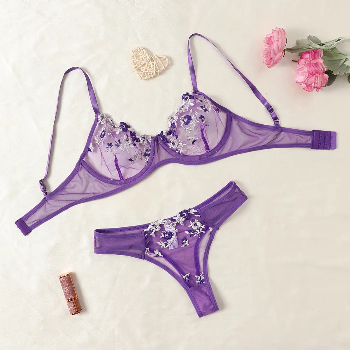 Sling Erotic Lingerie Adult Sexy Clothing Transparent Lace Sexy Open Bra Push-up Bras See Through  Baby Doll Two Piece Set