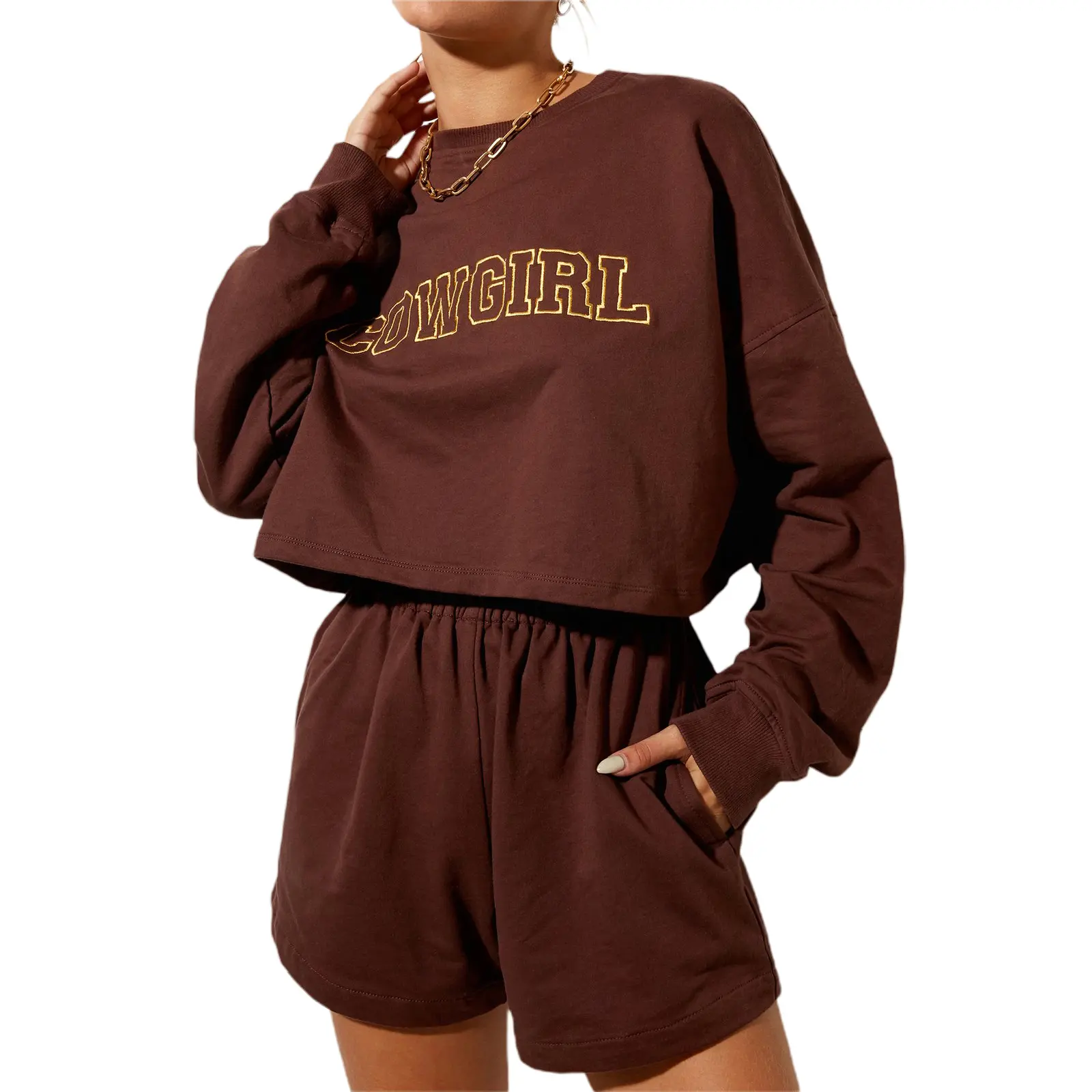 Women's Solid Color High Waist Elastic Waist Fashion New Summer Cotton Daily Casual Loose Shorts