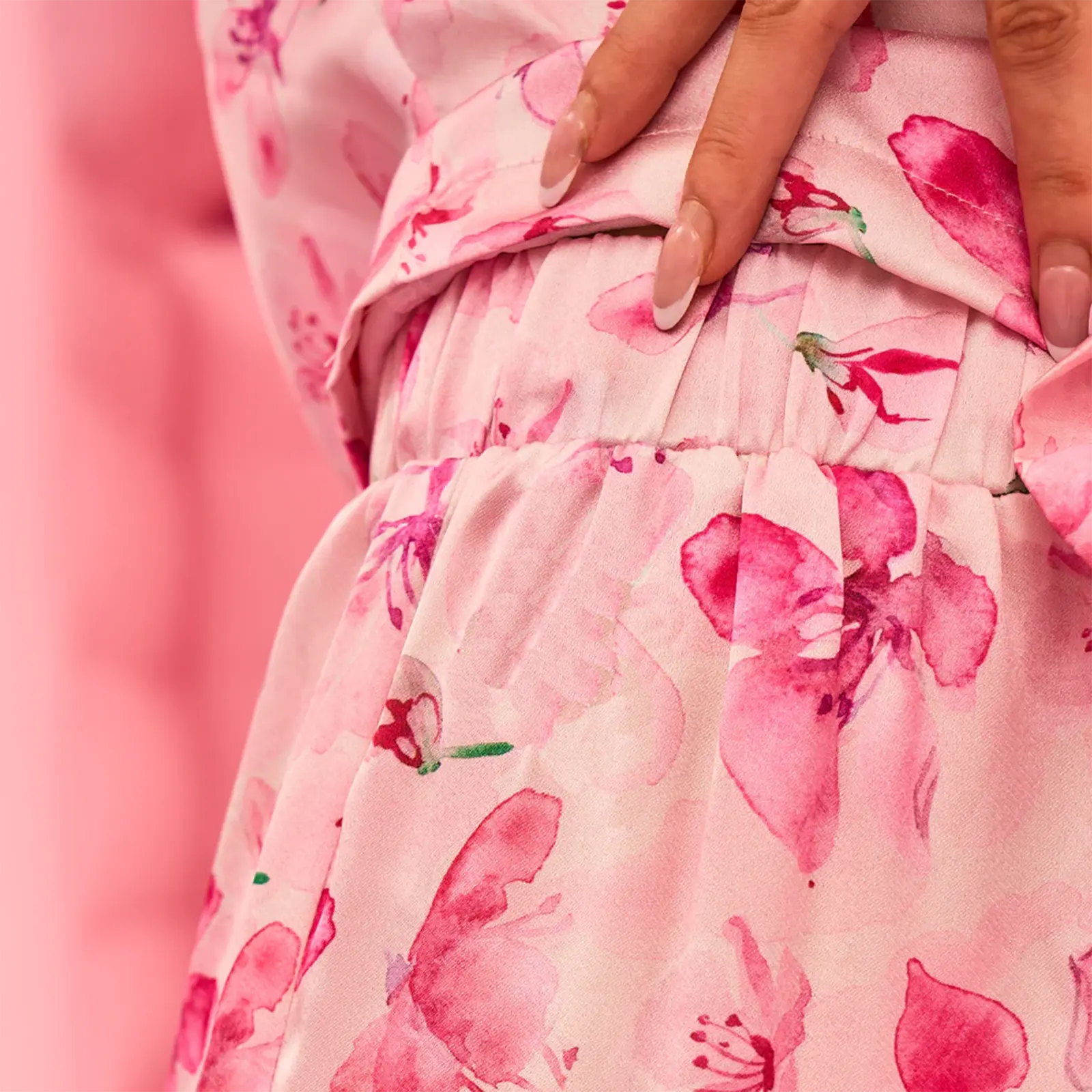 Women Floral Print Pajama Set Lapel Neck Button-up Long Sleeve Tops Long Pants 2-Piece Loungewear Outfit