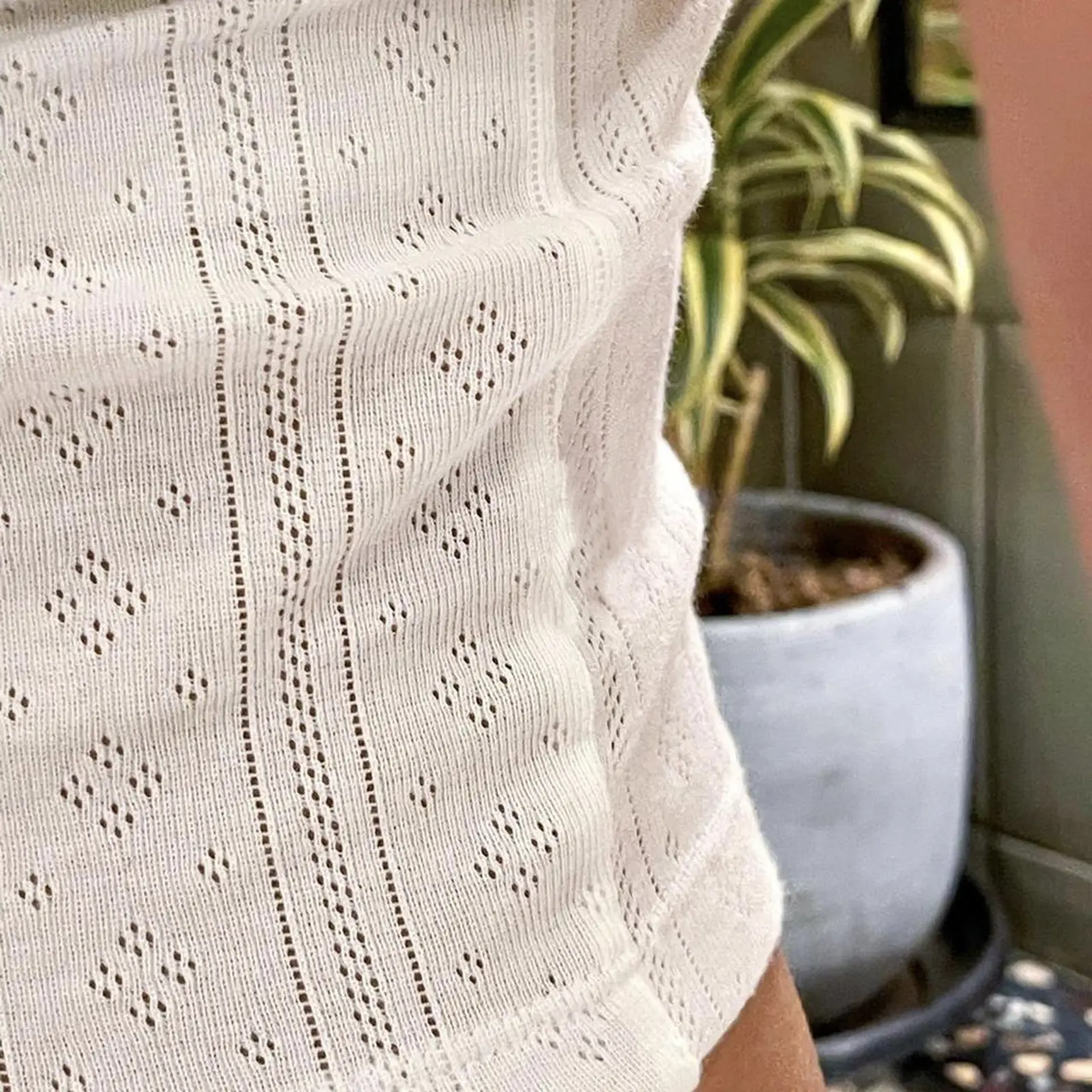 Women's 2 Piece Pajama Set Sleeveless Eyelet Embroidery Cami Tops Shorts Sleepwear Sets