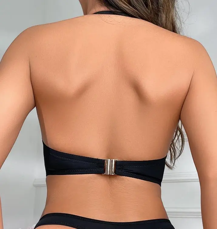 Push up Bra Lingerie for Women Backless Halter Neck Sleeveless Naughty Babydoll Bustier Lingerie