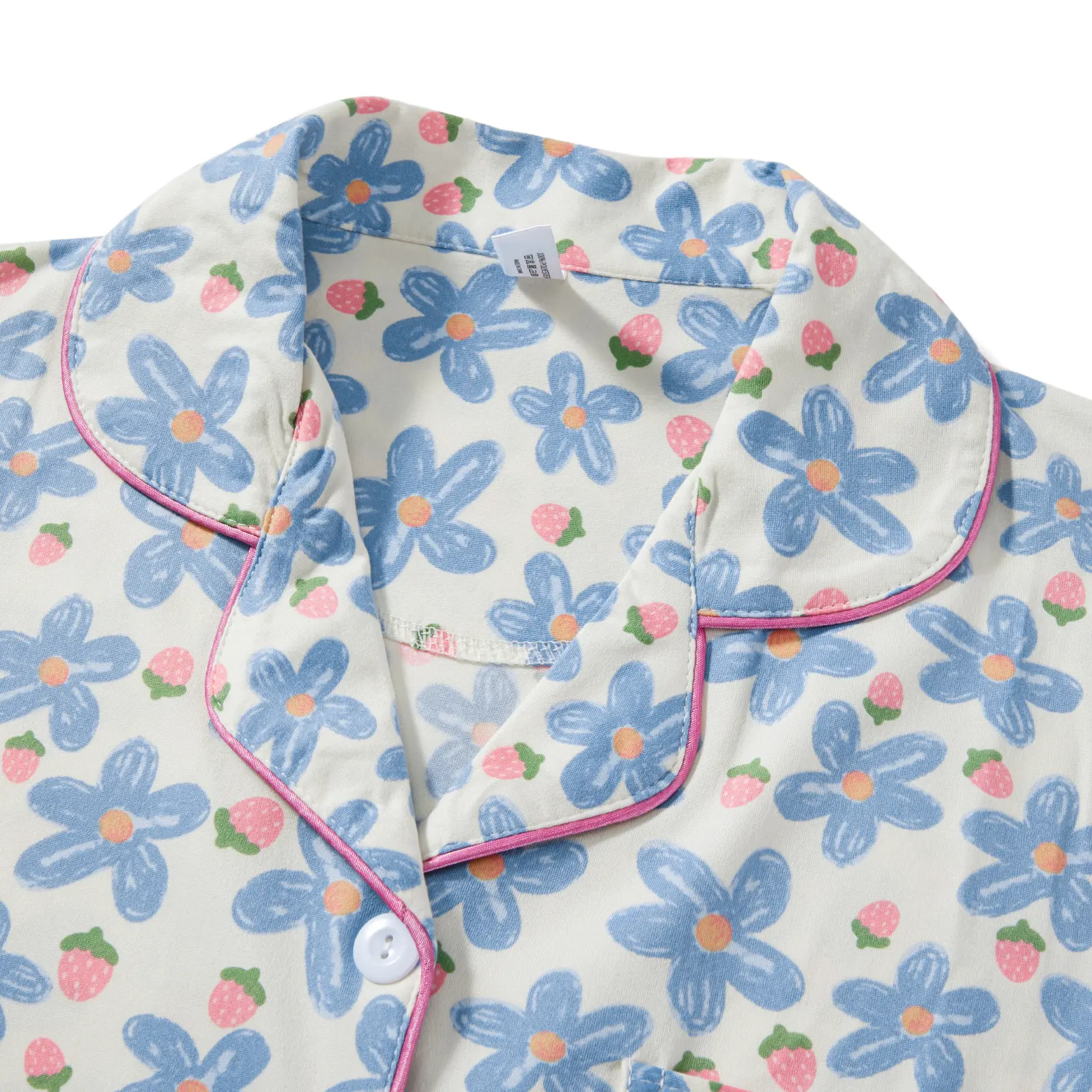 Women’s 2 Piece Pajamas Set Long Sleeve Floral Print Button Up Shirt + Pants Set Loungewear