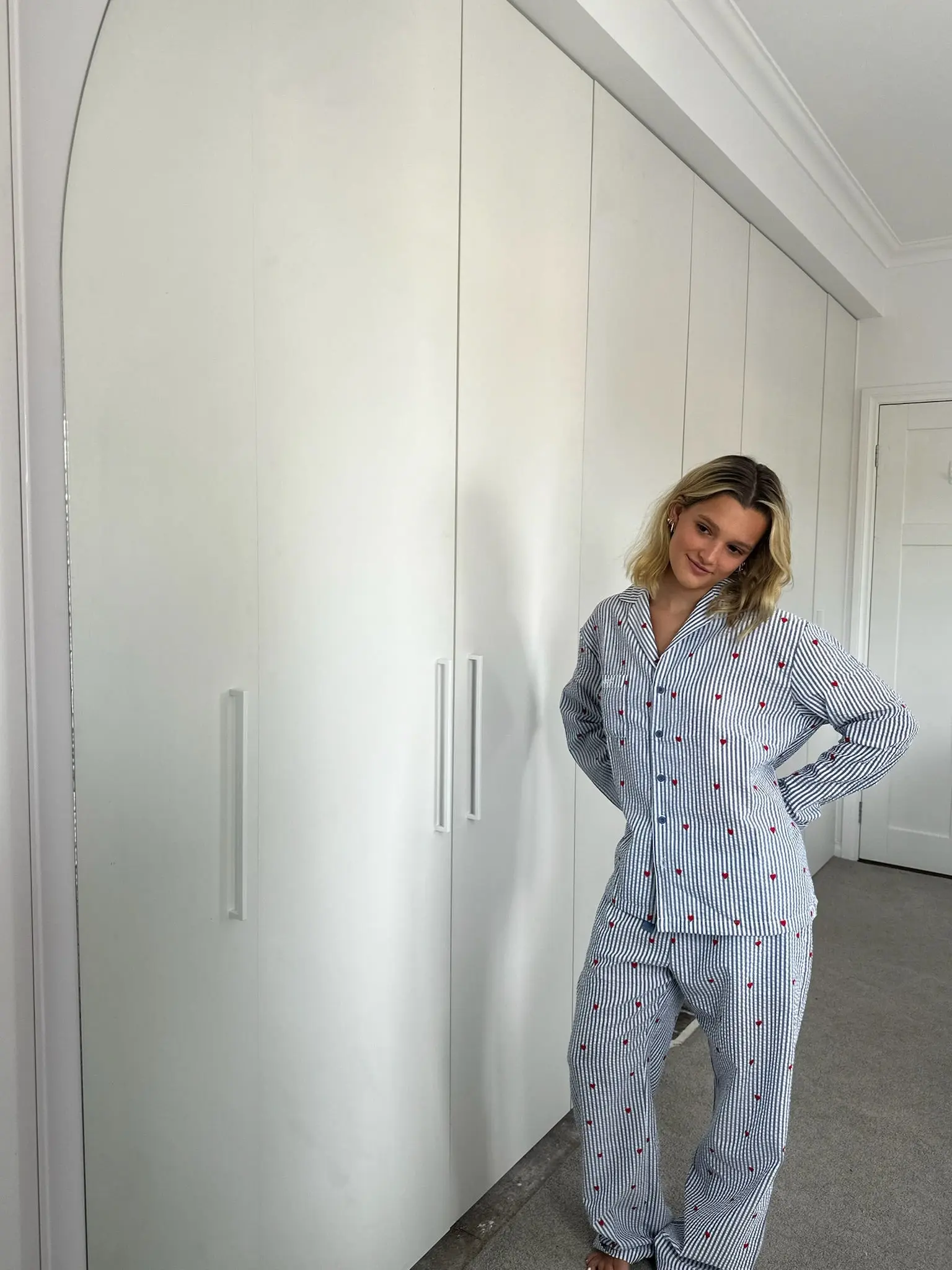Women Pajamas Lounge Set Floral Print Long Sleeve Shirts Tops and Pants 2 Piece Loungewear Outfits