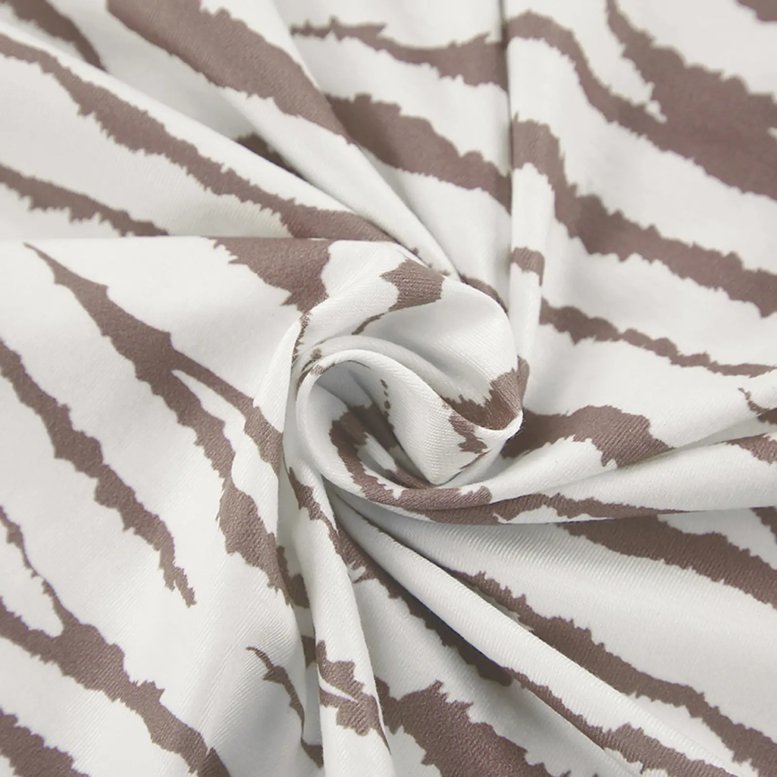 Women Pajamas Lounge Set Zebra Stripe Round Neck Long Sleeve Crop Tops and Pants 2 Piece Loungewear Outfits