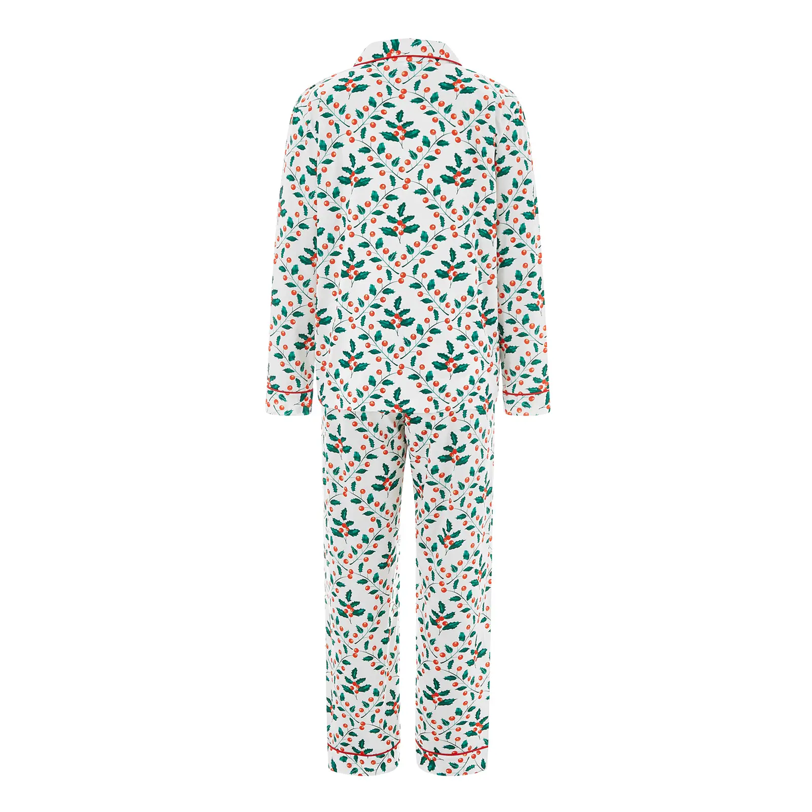 Women's 2 Piece Lounge Set Long Sleeve Tree Leaf Print Shirt Pants Sleepwear Sets