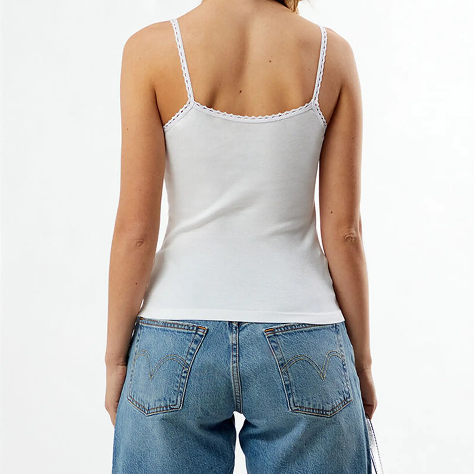 Women Camisole, Sleeveless Tops Bowknot Print Slim Fit Summer Vest for Party Club