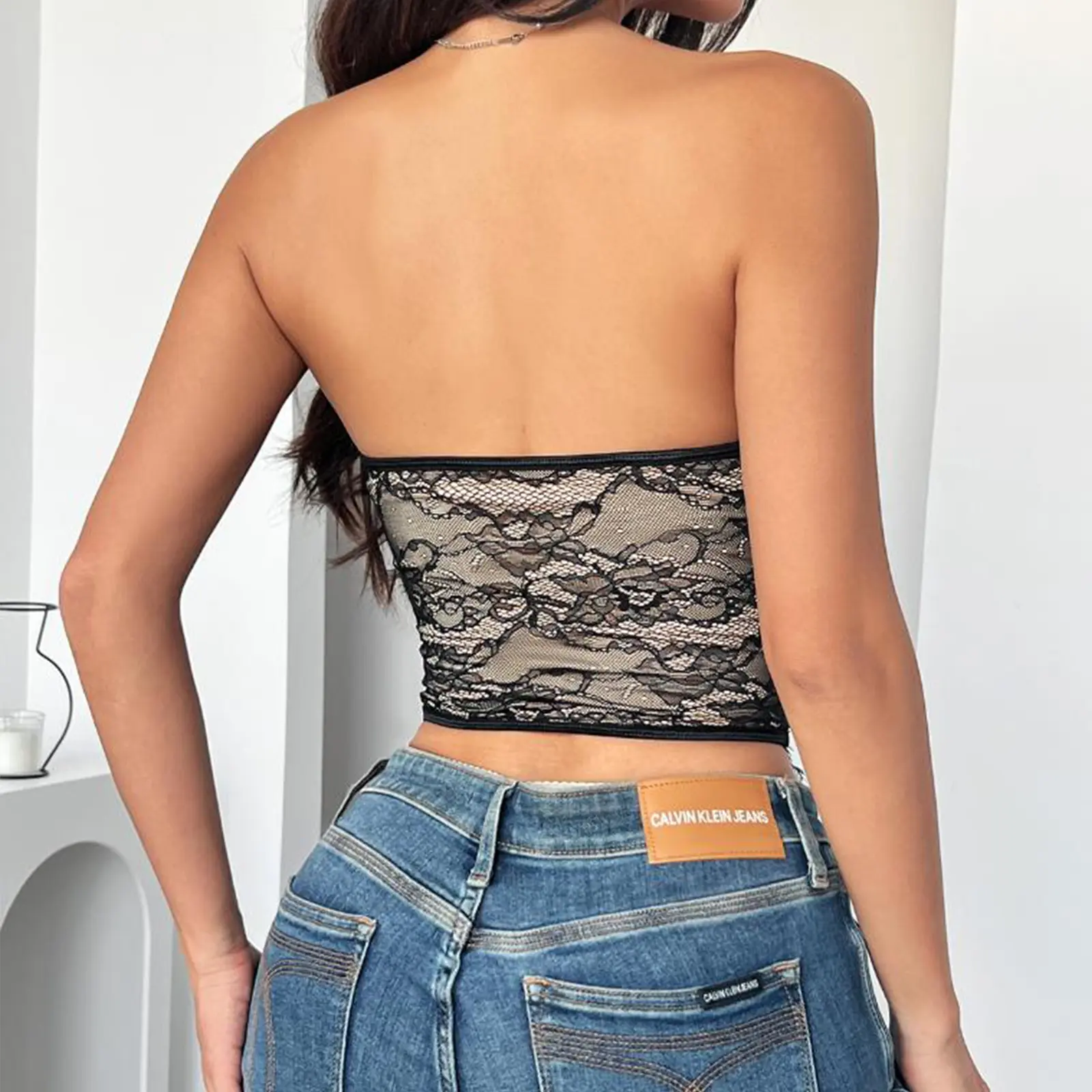 Lace Curvy Button-up Corset Crop Top Women Bustier Overbust Sexy Lingerie Body Shaper Short Torso Corselet Sleeveless Vest