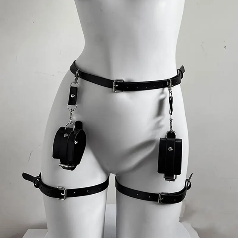 Erotic Toy Leather Wearable Women's Accessories Adult Supplies No Vibration Crotchless Toys Suitable For Nighttime Sexy Lingerie