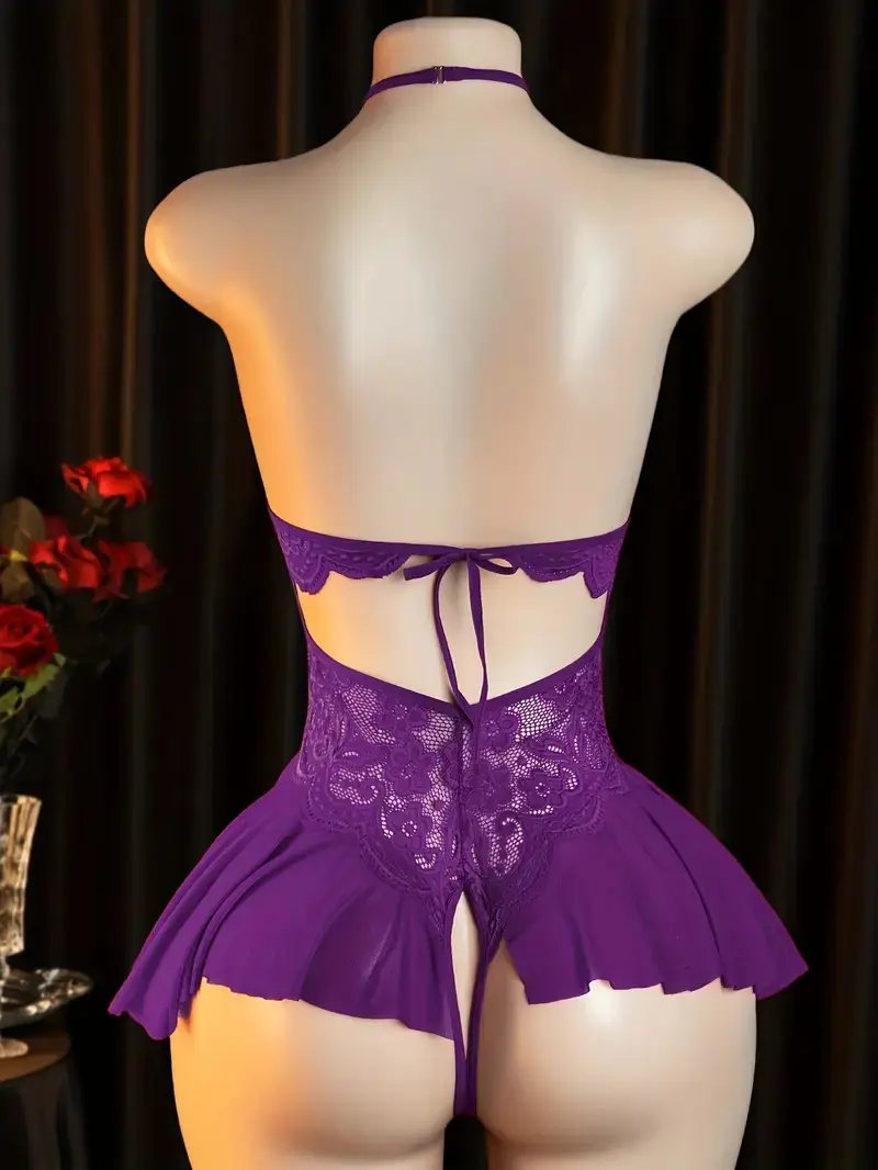Nighttime Porn Rave Lingerie Transparent Babydooll Drees Crotchless Hot Women 18 Sensual Bodysuit Open Ass Lenceria For The Bed