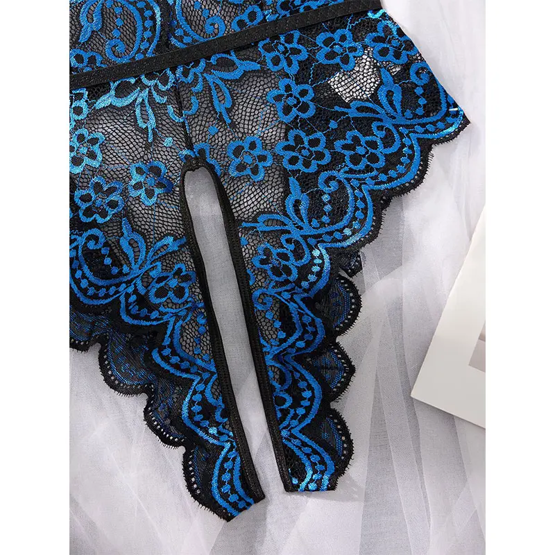Fancy Lace One-piece Bodysuit Desire Clothing Crotchless Sex Lingerie Teddy Women's Hot Big Backless Underwear Exquisite Undies