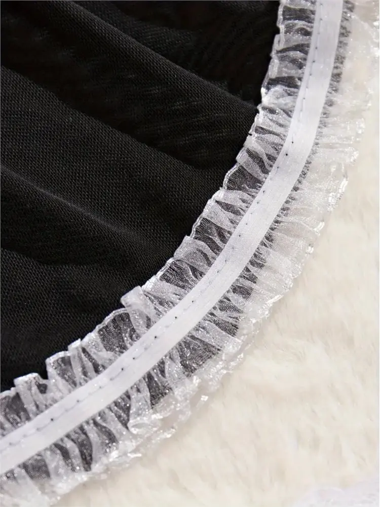 Maid Set Sexy Erotic Costume 18 Women Cosplay Sex Lingerie Transparent Short Baby Doll Teddy Dress Women's Pajamas New Underwear