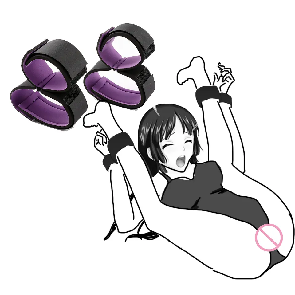 Bondage Lingerie Set Women's Ethical Toys Bdsm Sex Shop Crotchless Underwear Handcuffs Ankle Bracelet Sets Erotic Sexy Costumes
