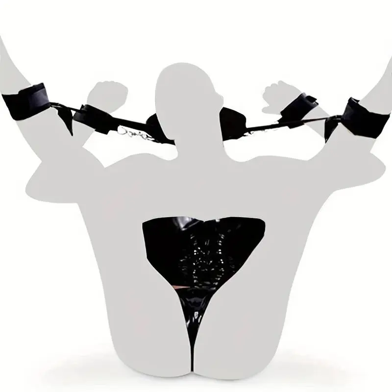 Bondage Lingerie Set Women's Ethical Toys Bdsm Sex Shop Crotchless Underwear Handcuffs Ankle Bracelet Sets Erotic Sexy Costumes