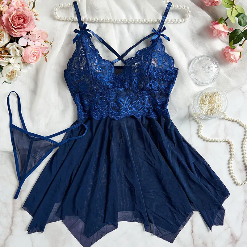 Women Underwear Micro Thong Set Sexy Briefs Dress Ultra-thin Sex Doll Body Sets Transparent Daring Lingerie G-string Accessories