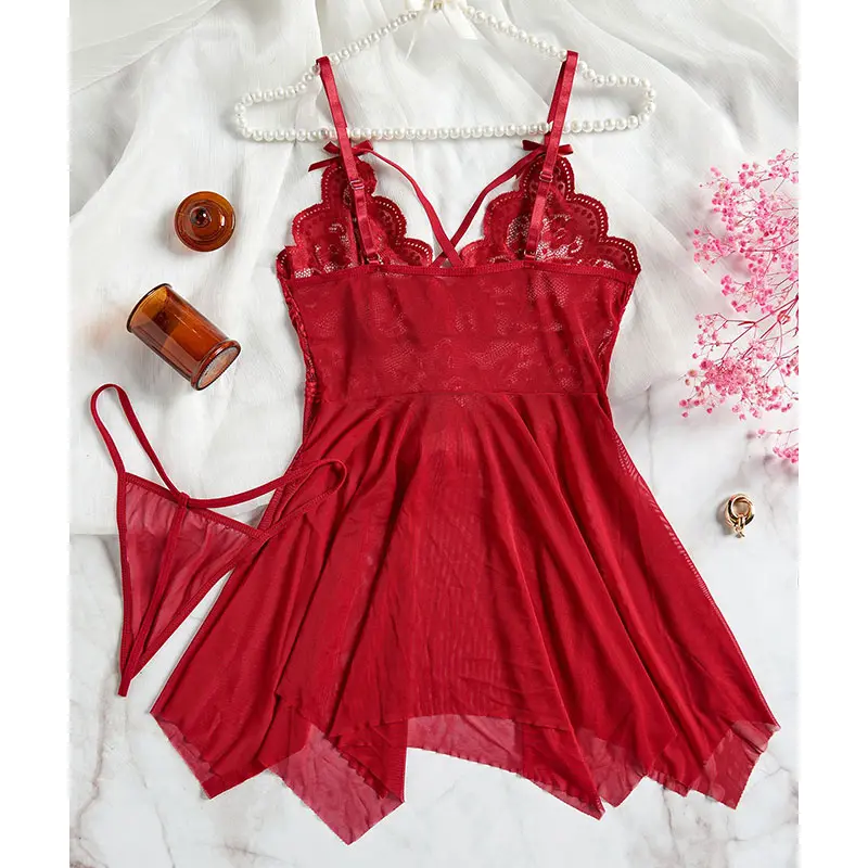 Women Underwear Micro Thong Set Sexy Briefs Dress Ultra-thin Sex Doll Body Sets Transparent Daring Lingerie G-string Accessories