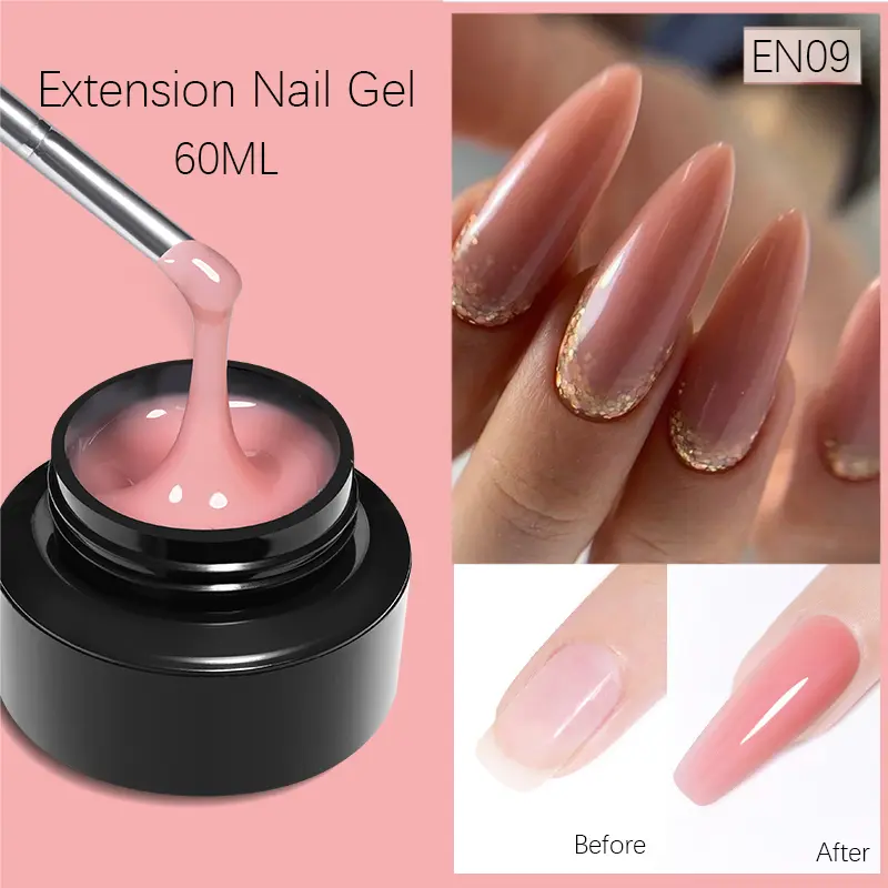BORN PRETTY 60/30/15ml Hard Jelly Nail Extension Gel Building Nail  Art French Clear Nude Pink Soak Off UV Construction Gel