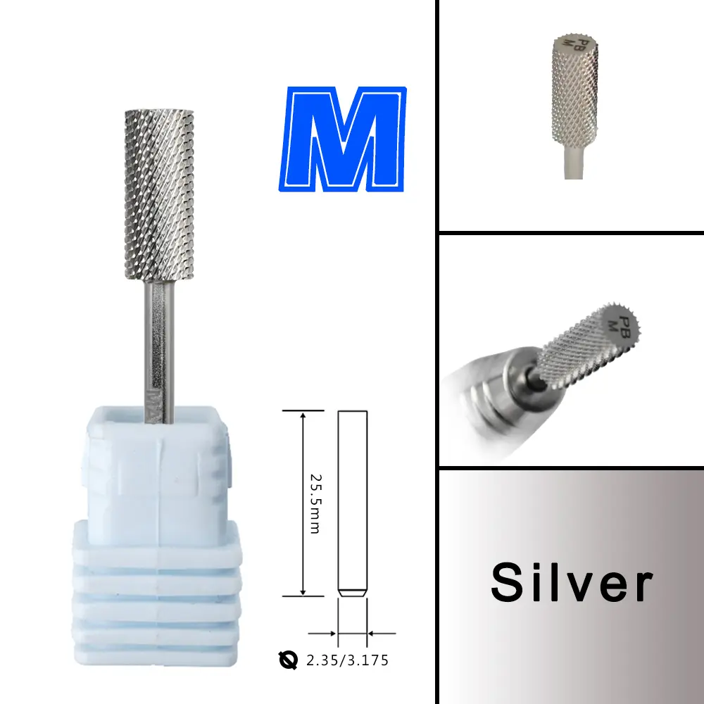 RolinStar 5.35 Small barrel Silver  steel Carbide nail drill bits milling cutter german accessories