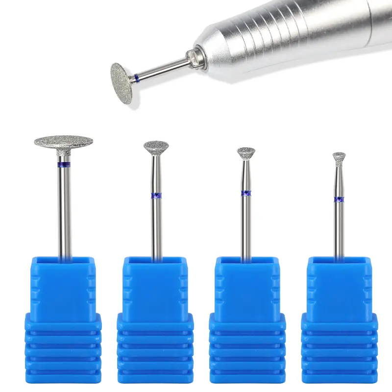 Carbide Milling Cutter Manicure Nail Drill Bits Electric Nail Files Blue Grinding Bits Mills Cutter Nail Art Tools Accessories ﻿