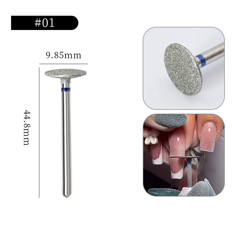 Carbide Milling Cutter Manicure Nail Drill Bits Electric Nail Files Blue Grinding Bits Mills Cutter Nail Art Tools Accessories ﻿