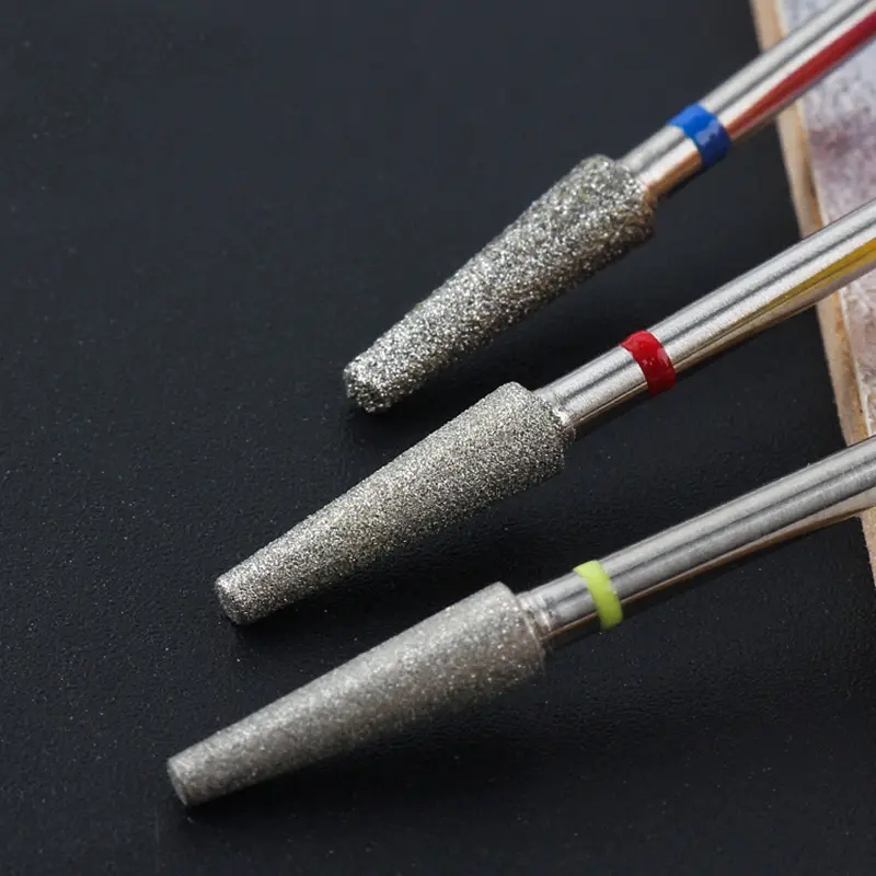 Diamond Milling Cutters For Manicure Carbide Trapezoid Nail Drill Bits Equipment Tools