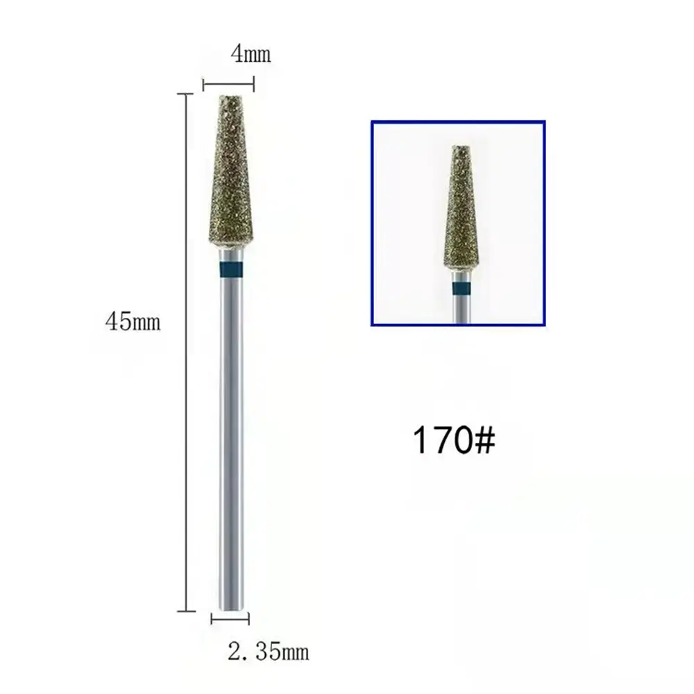 Diamond Milling Cutters For Manicure Carbide Trapezoid Nail Drill Bits Equipment Tools