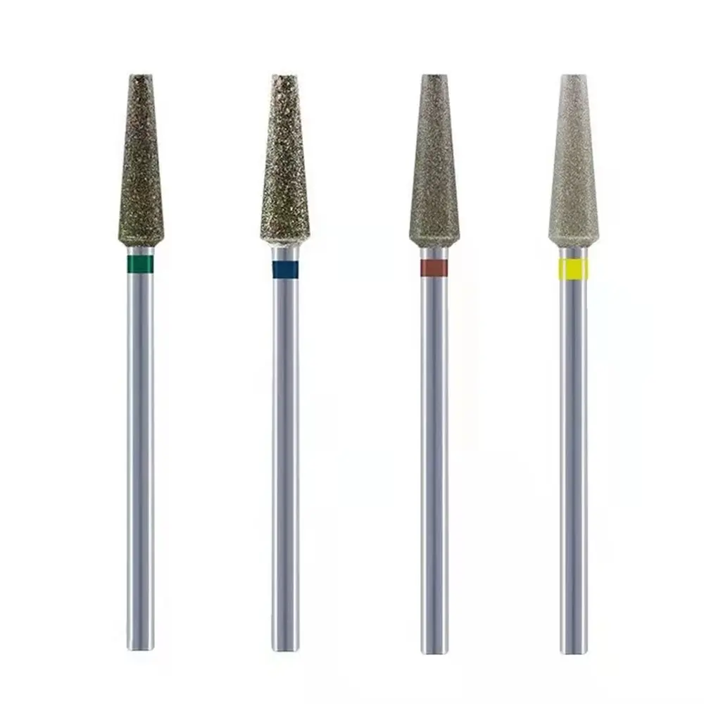 Diamond Milling Cutters For Manicure Carbide Trapezoid Nail Drill Bits Equipment Tools