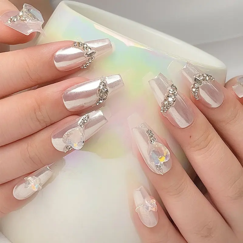 TSZS 1 Set Aurora Mermaid Nail Powder Holographic Chameleon Chrome Nail Glitter Chameleon Powder DIY Nail Supplies
