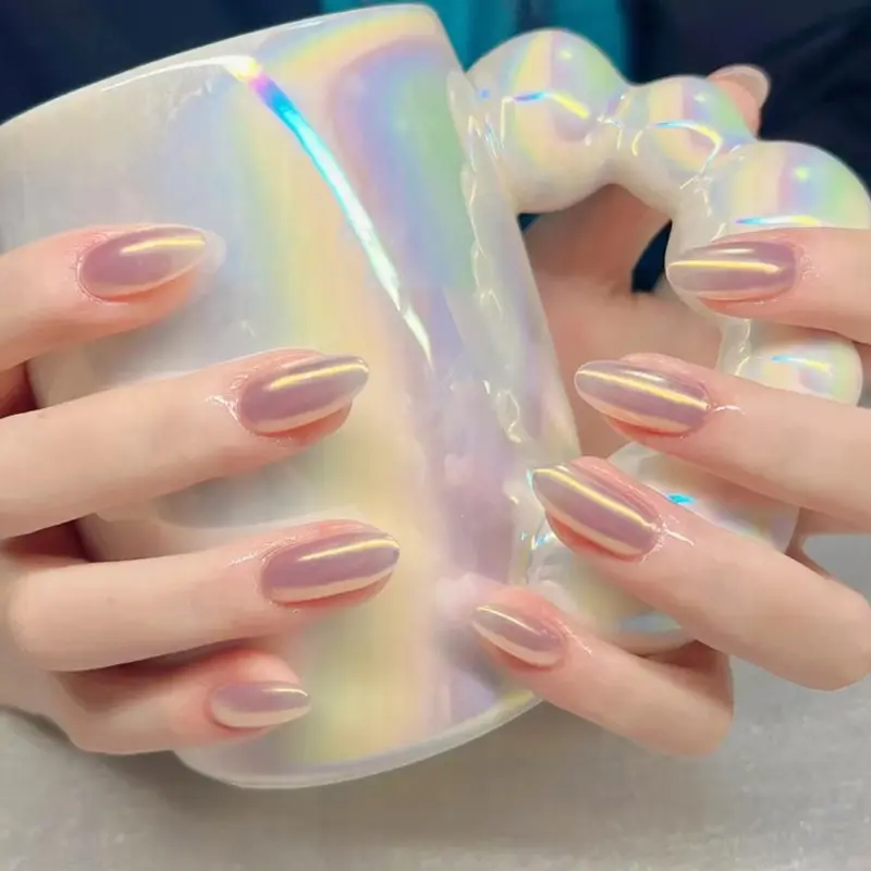 TSZS 1 Set Aurora Mermaid Nail Powder Holographic Chameleon Chrome Nail Glitter Chameleon Powder DIY Nail Supplies