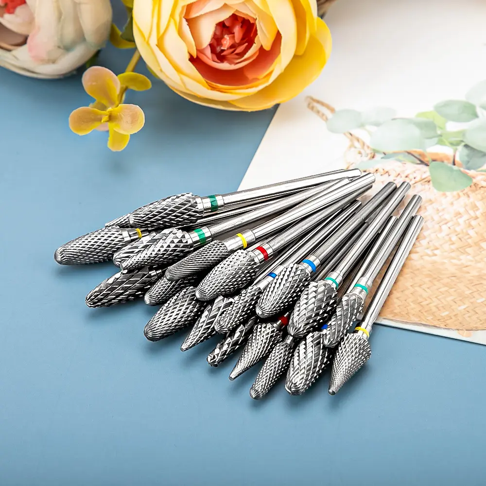 Dmoley Cone Carbide Nail Drill Bit Manicure Drill For Milling Cutter Nail Files Buffer Nail Art Equipment Accessory
