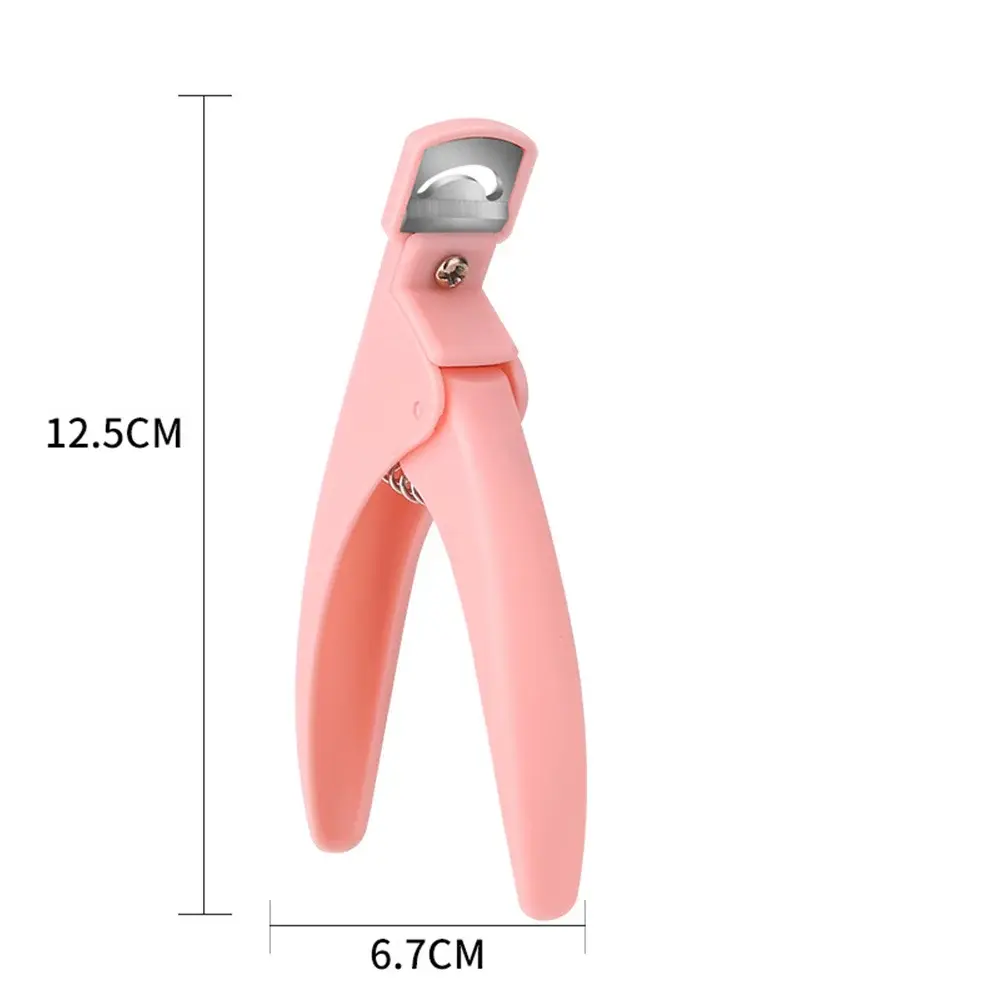 RHJB Professional Nail Art Clipper Special Type U Word False Tips Edge Cutters Colorful Guillotine Cut False Nail Knife Tools